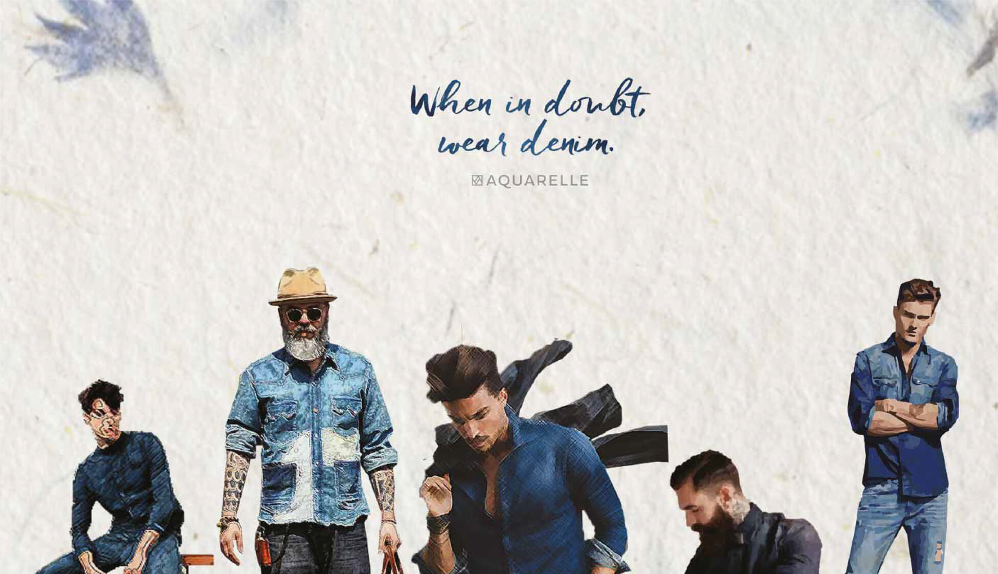 Denim Shirts by Aquarelle